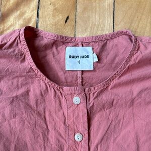 Rudy Jude Day Blouse Terracotta Puff Sleeve Blouse